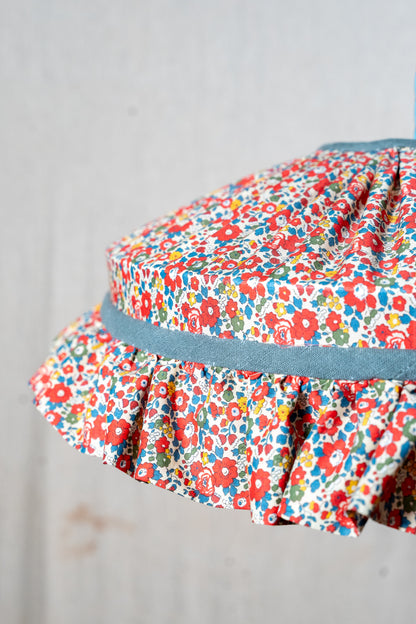 Liberty Betsy Red Ruffle Carousel Shade