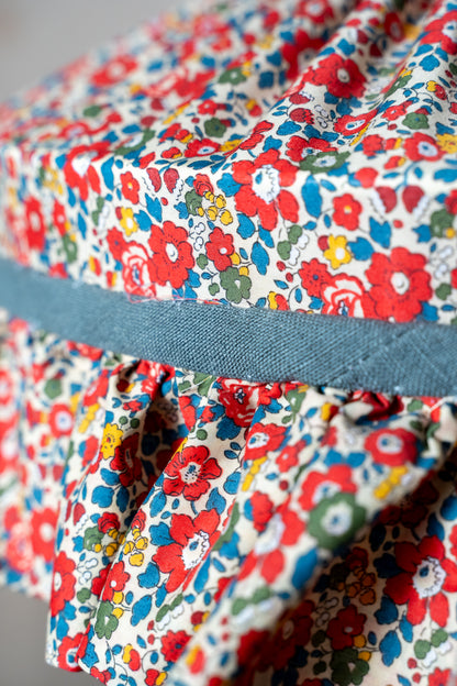 Liberty Betsy Red Ruffle Carousel Shade
