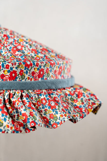 Liberty Betsy Red Ruffle Carousel Shade