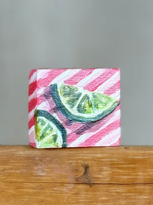 Miniature Lime Painting by Ashley Kay, Norwich Artist