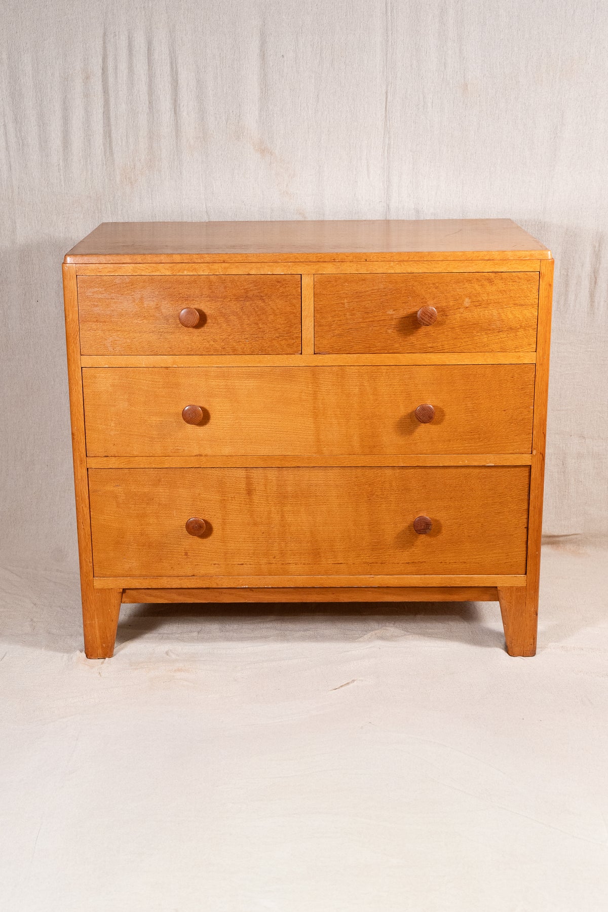 Vintage 1950s Lebetkin Air Ministry chest of drawers, stamped AM to the reverse. 