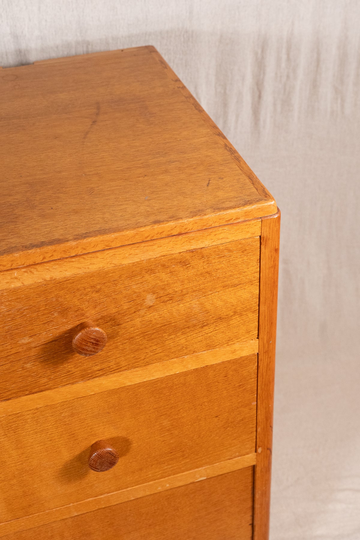 Vintage 1950s Lebetkin Air Ministry chest of drawers, stamped AM to the reverse. 