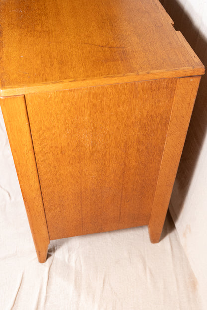 Vintage 1950s Lebetkin Air Ministry chest of drawers, stamped AM to the reverse. 