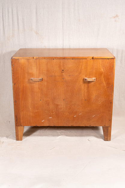 Vintage 1950s Lebetkin Air Ministry chest of drawers, stamped AM to the reverse. 