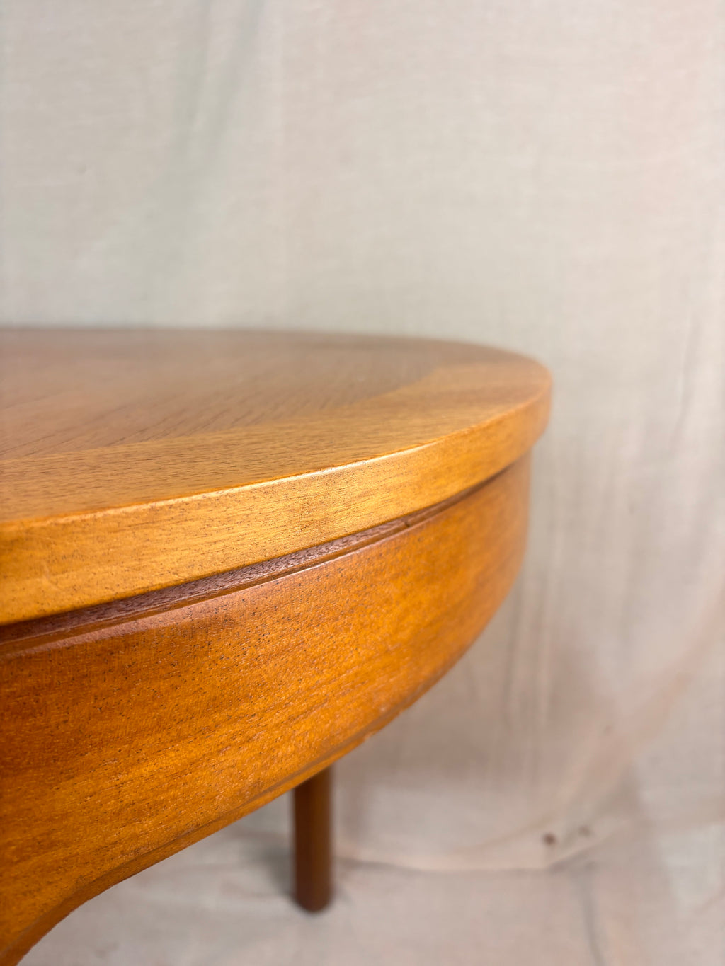 close up of a dining table on a light background