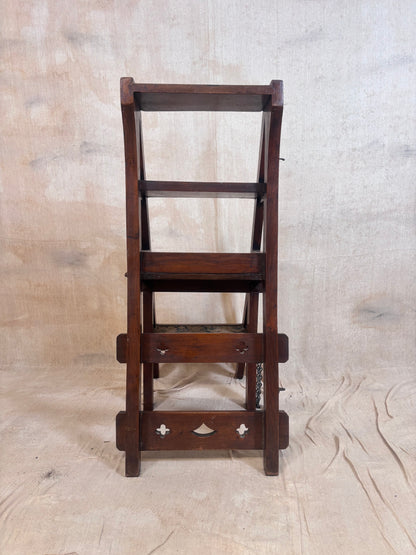 Aesthetic Movement Metamorphic Chair, Folding Library Steps