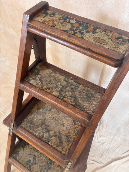 Aesthetic Movement Metamorphic Chair, Folding Library Steps