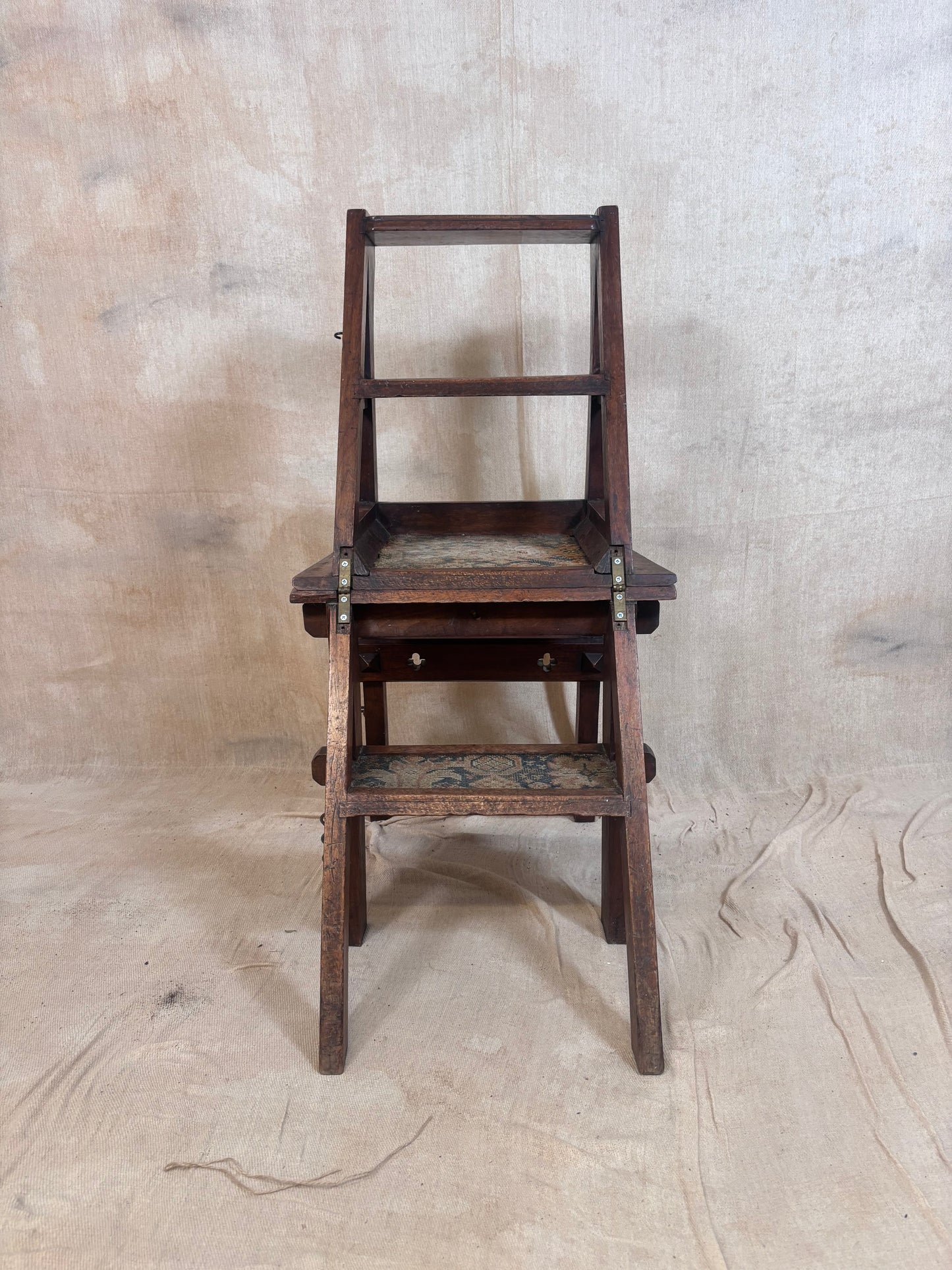 Aesthetic Movement Metamorphic Chair, Folding Library Steps