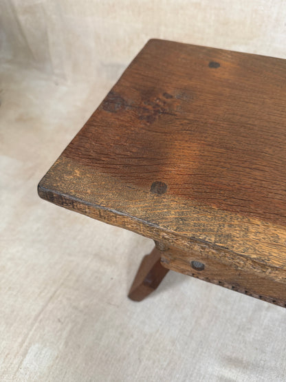 Early Oak Stool by Jack Grimble of Cromer c.1930