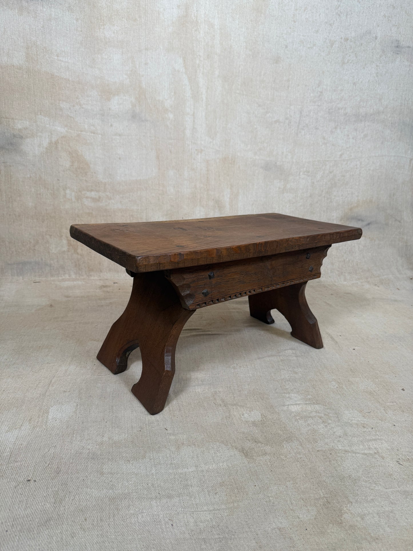 Early Oak Stool by Jack Grimble of Cromer c.1930