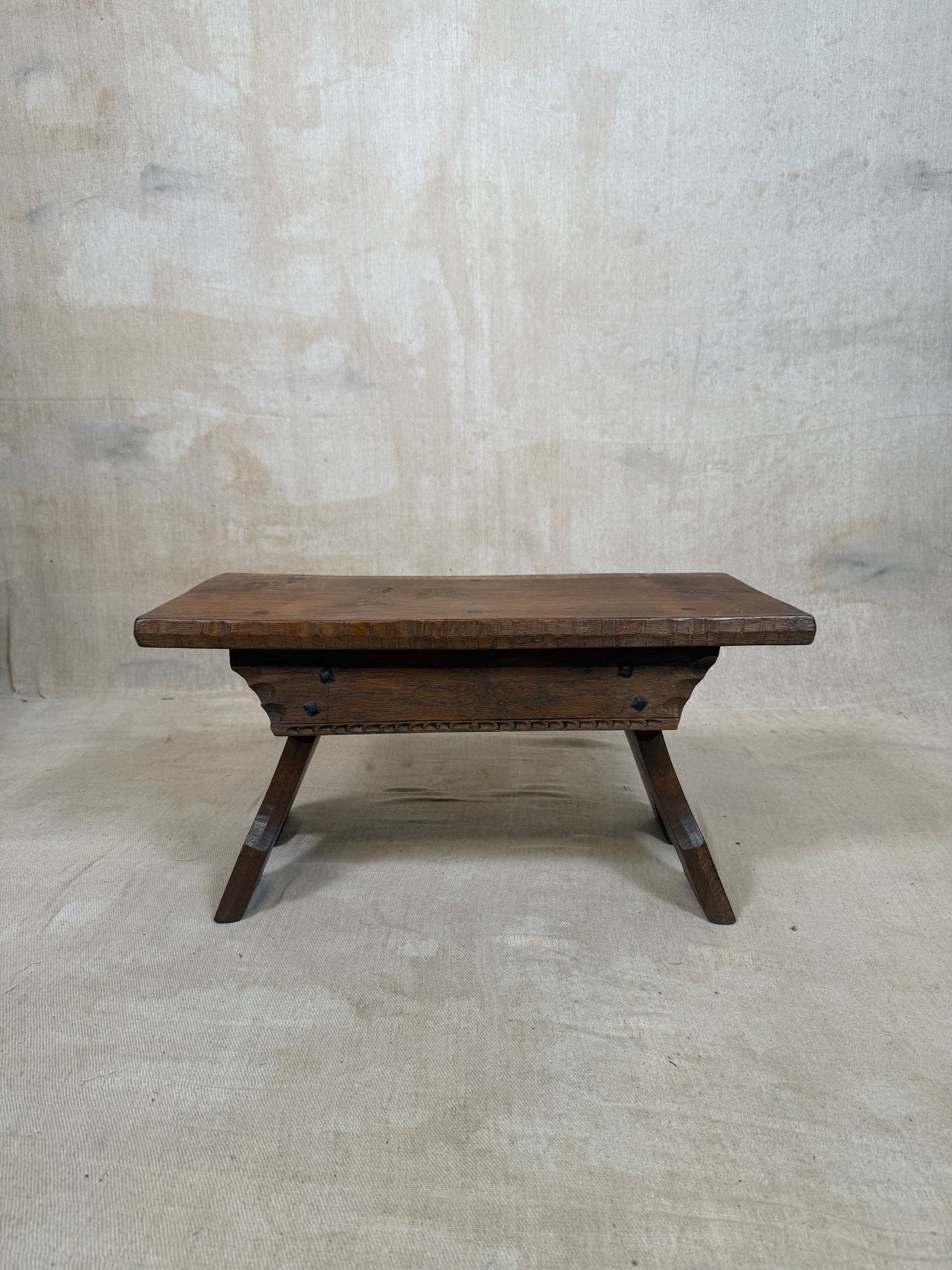 Early Oak Stool by Jack Grimble of Cromer c.1930
