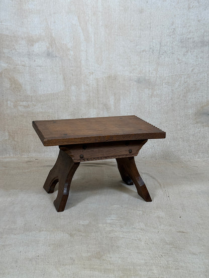Oak Stool by Jack Grimble of Cromer c.1930