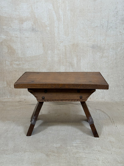 Oak Stool by Jack Grimble of Cromer c.1930