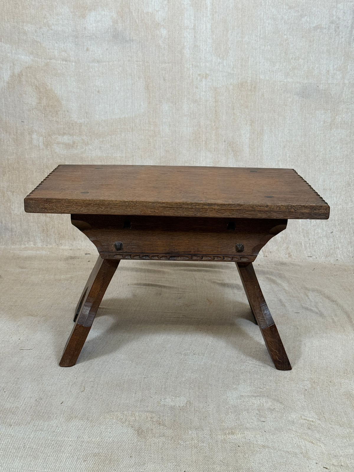 Oak Stool by Jack Grimble of Cromer c.1930
