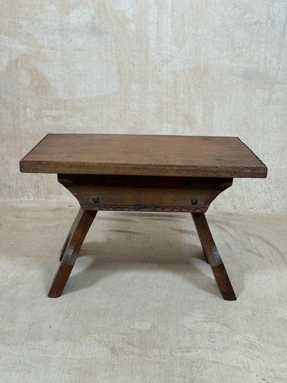Oak Stool by Jack Grimble of Cromer c.1930
