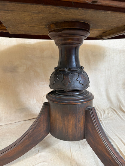 Antique Oval Pedestal Breakfast Table | Regency Style Centre Table