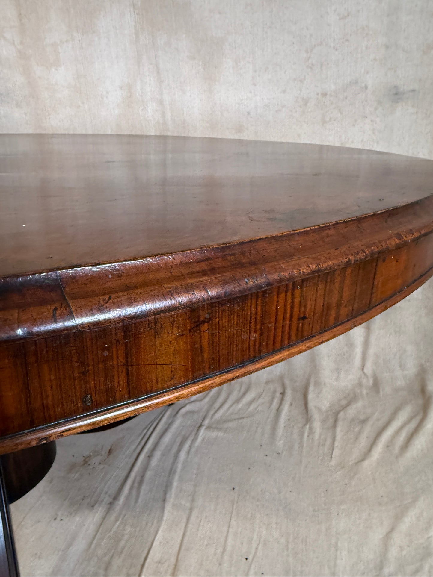 Antique Oval Pedestal Breakfast Table | Regency Style Centre Table