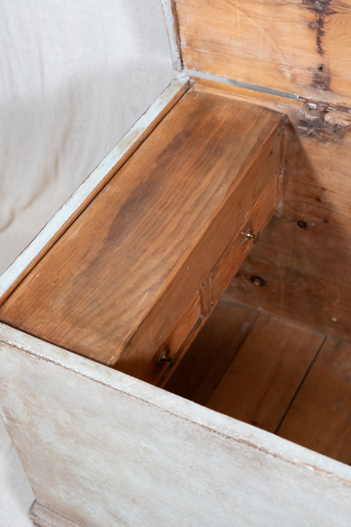 Painted 19th C Blanket Box