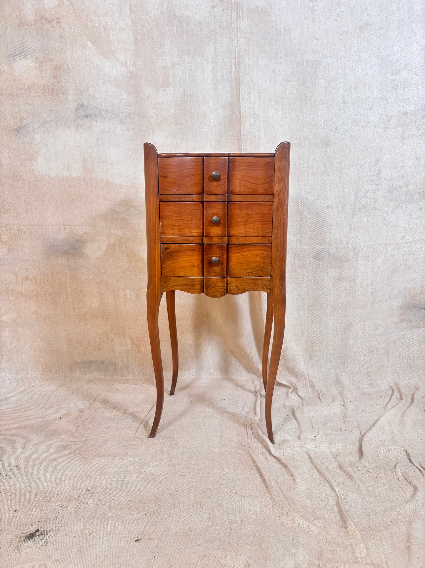 Pair of Antique French Walnut Bedside Tables 