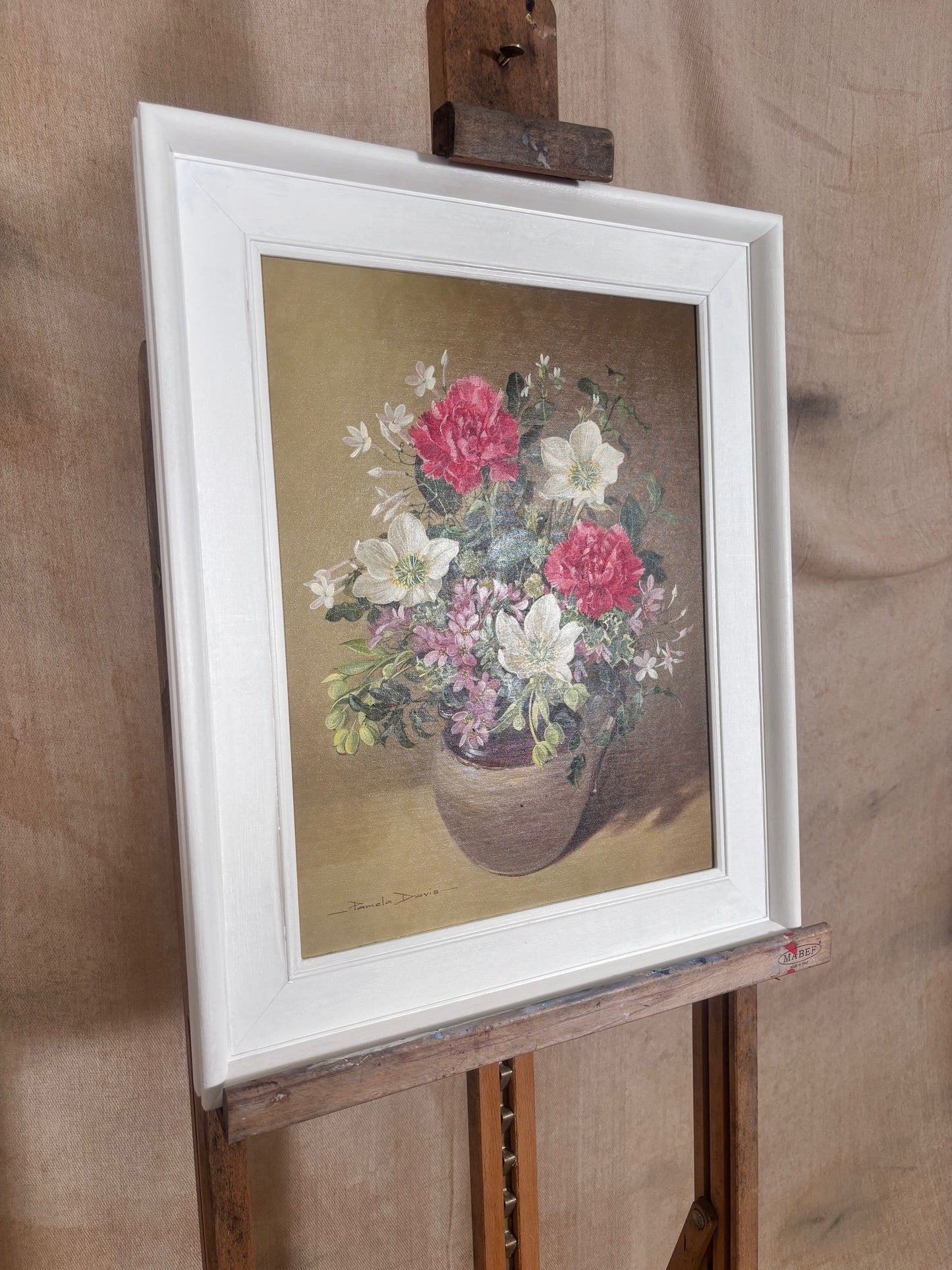 Pamela Davis Floral Still Life Oil Painting