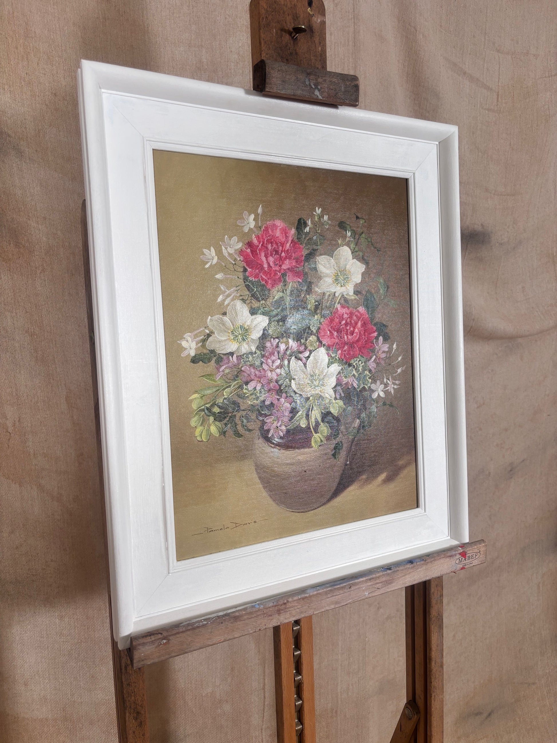 Pamela Davis Floral Still Life Oil Painting