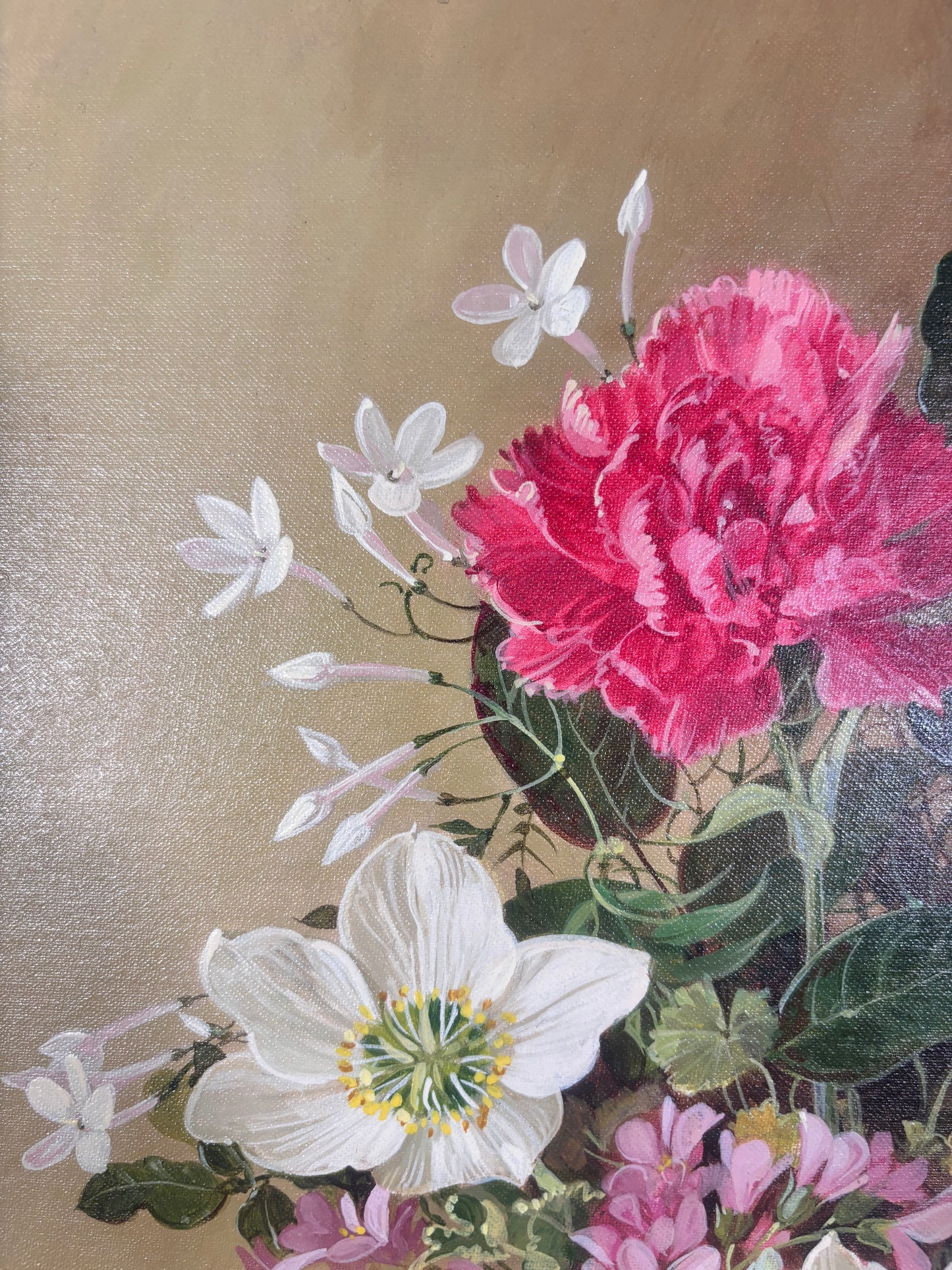 Pamela Davis Floral Still Life Oil Painting