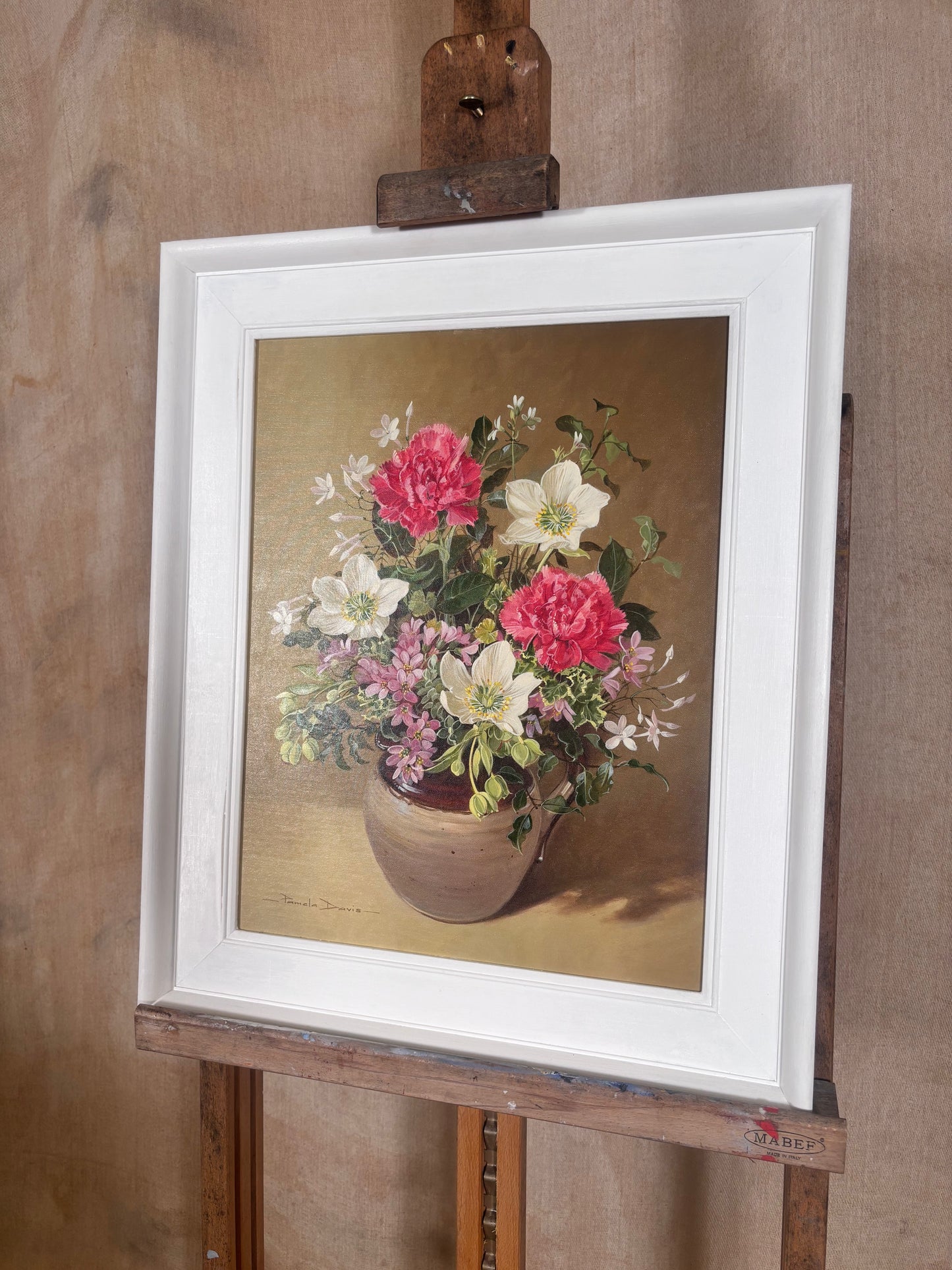 Pamela Davis Floral Still Life Oil Painting