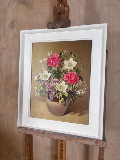 Pamela Davis Floral Still Life Oil Painting
