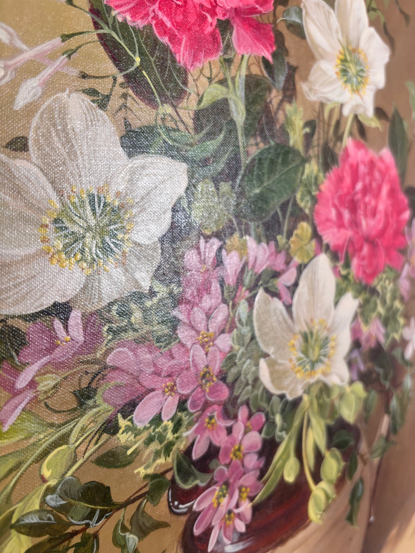Pamela Davis Floral Still Life Oil Painting