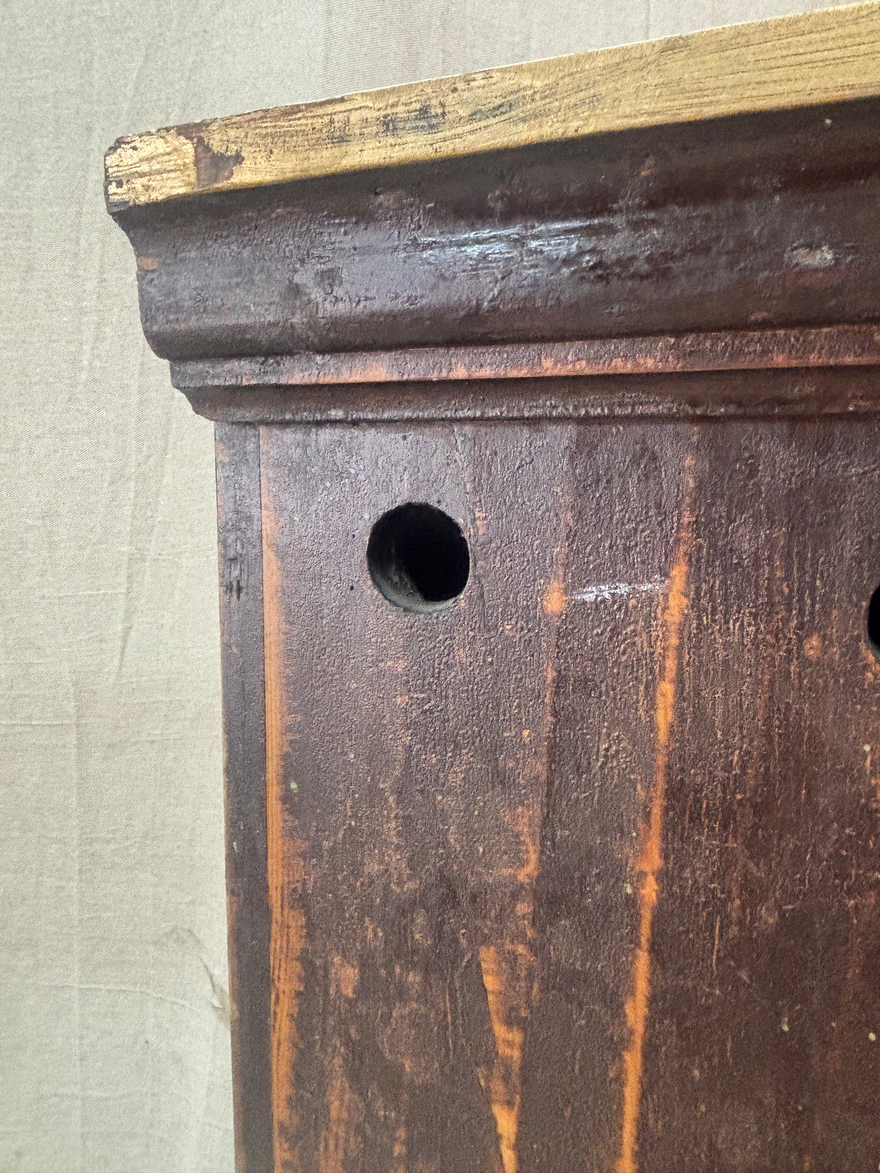 Wooden Pantry Cupboard with textured finish