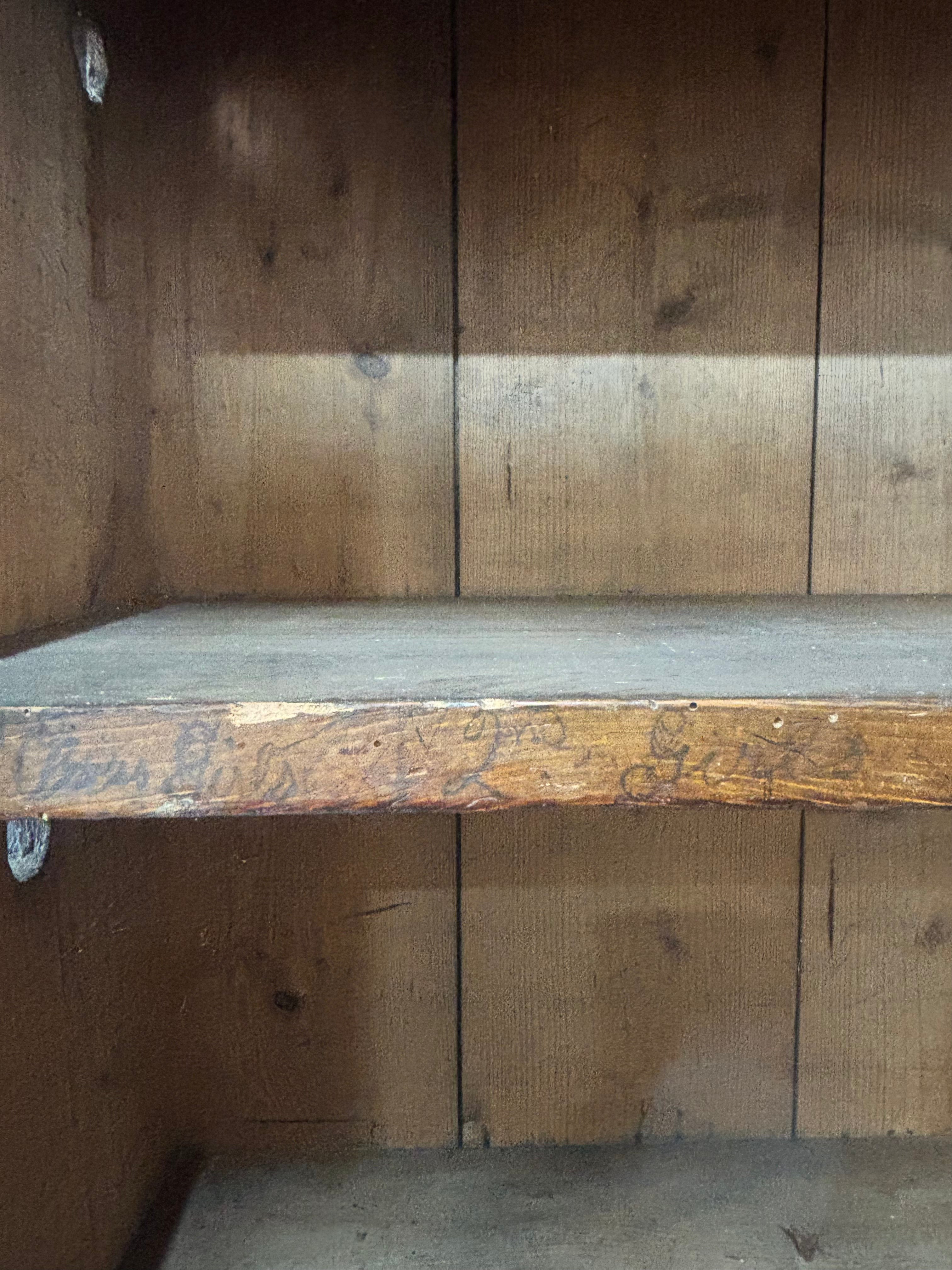 Wooden cupboard shelf 