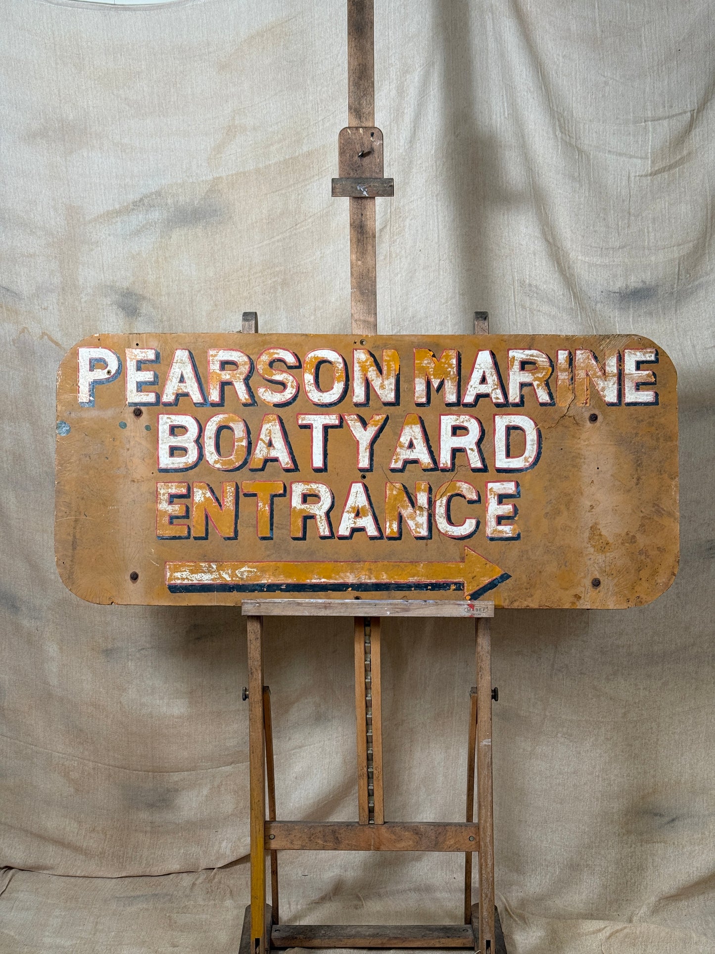 Pearson Marine Boatyard Entrance Fibreglass Sign 