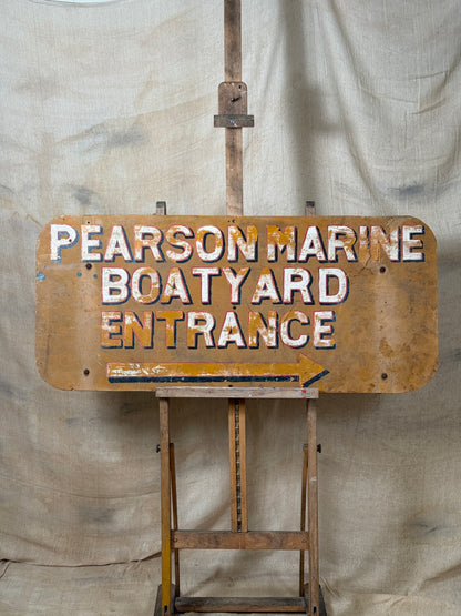 Pearson Marine Boatyard Entrance Fibreglass Sign 