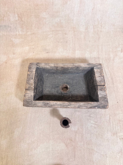 Primitive Hungarian Carved Wooden Trough Sink