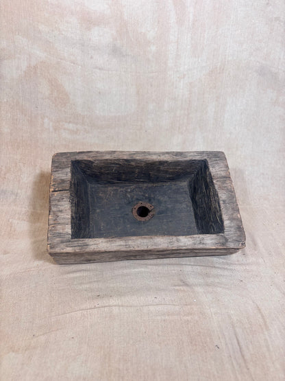 Primitive Hungarian Carved Wooden Trough Sink