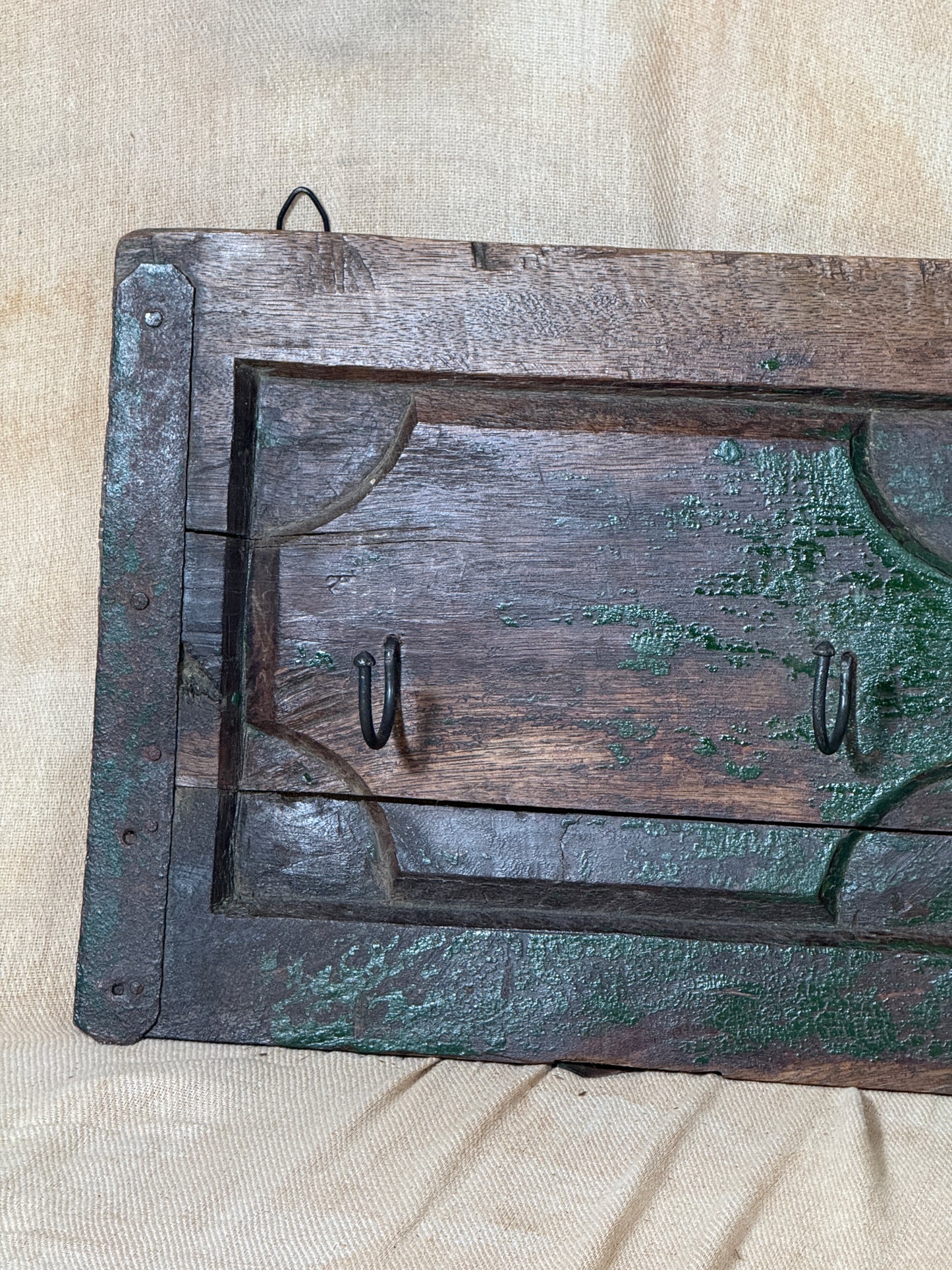 Reclaimed Antique Wooden Coat Rack