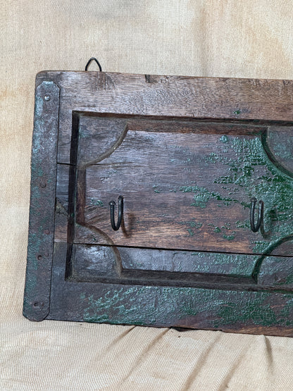 Reclaimed Antique Wooden Coat Rack