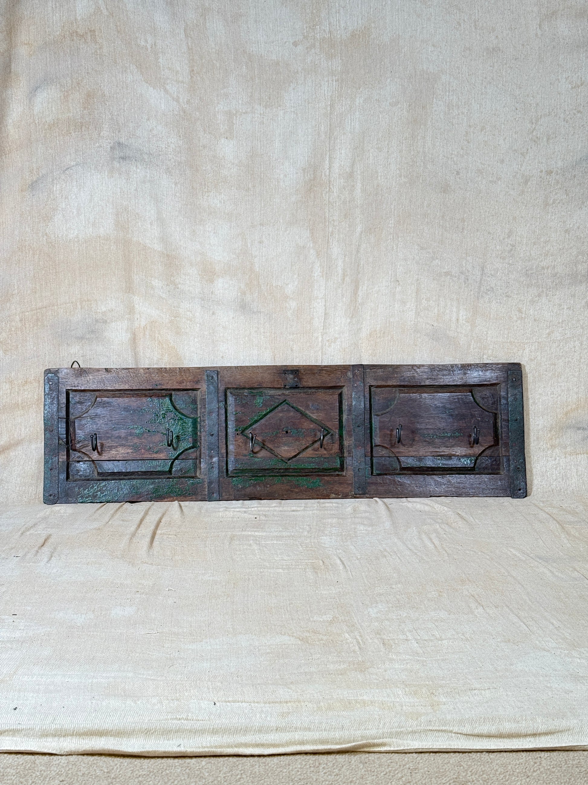 Reclaimed Antique Wooden Coat Rack