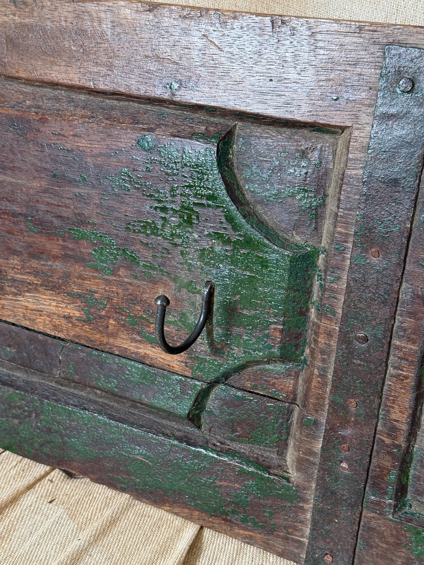 Reclaimed Antique Wooden Coat Rack