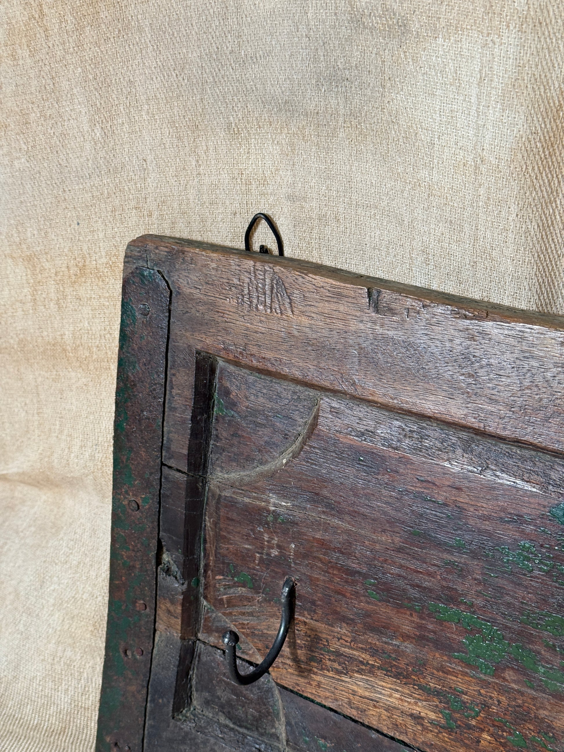 Reclaimed Antique Wooden Coat Rack