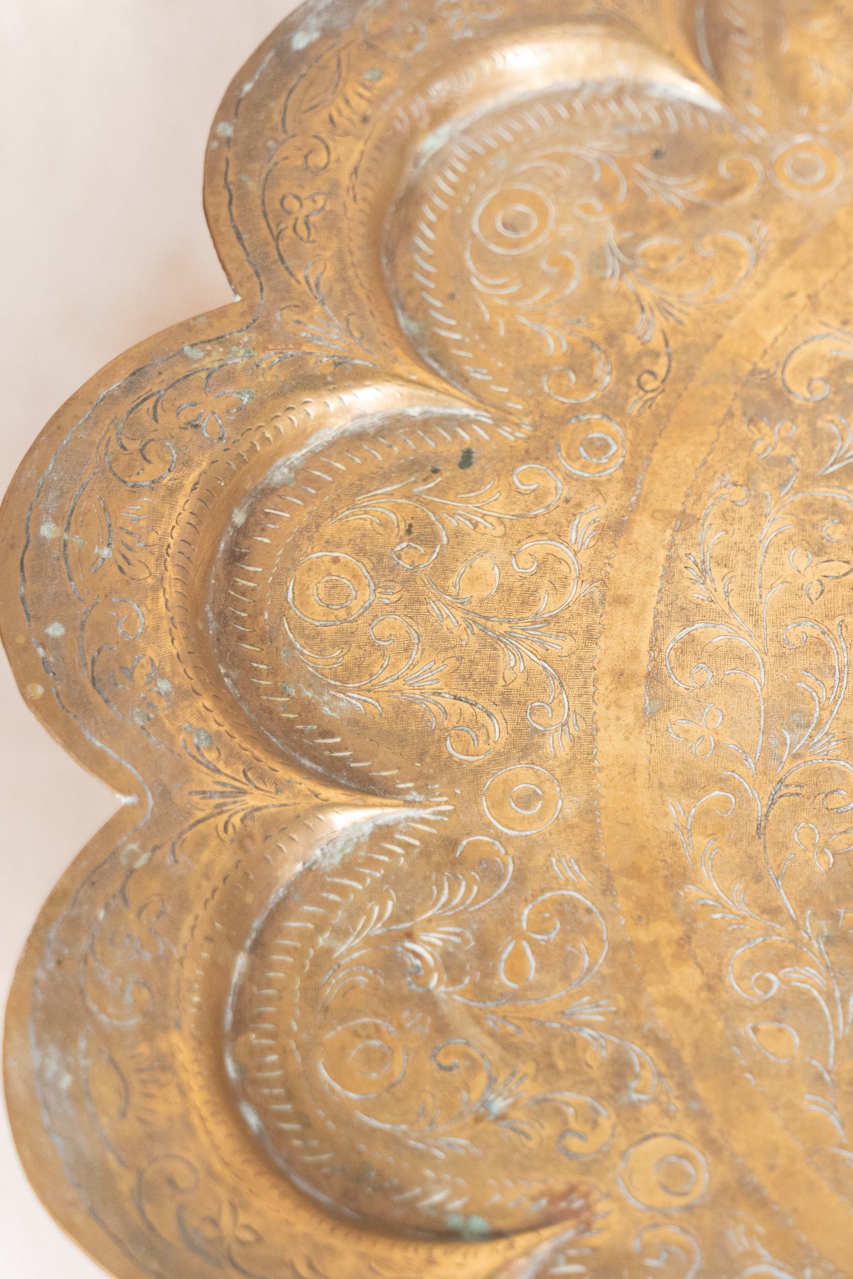 Scalloped Benares Table