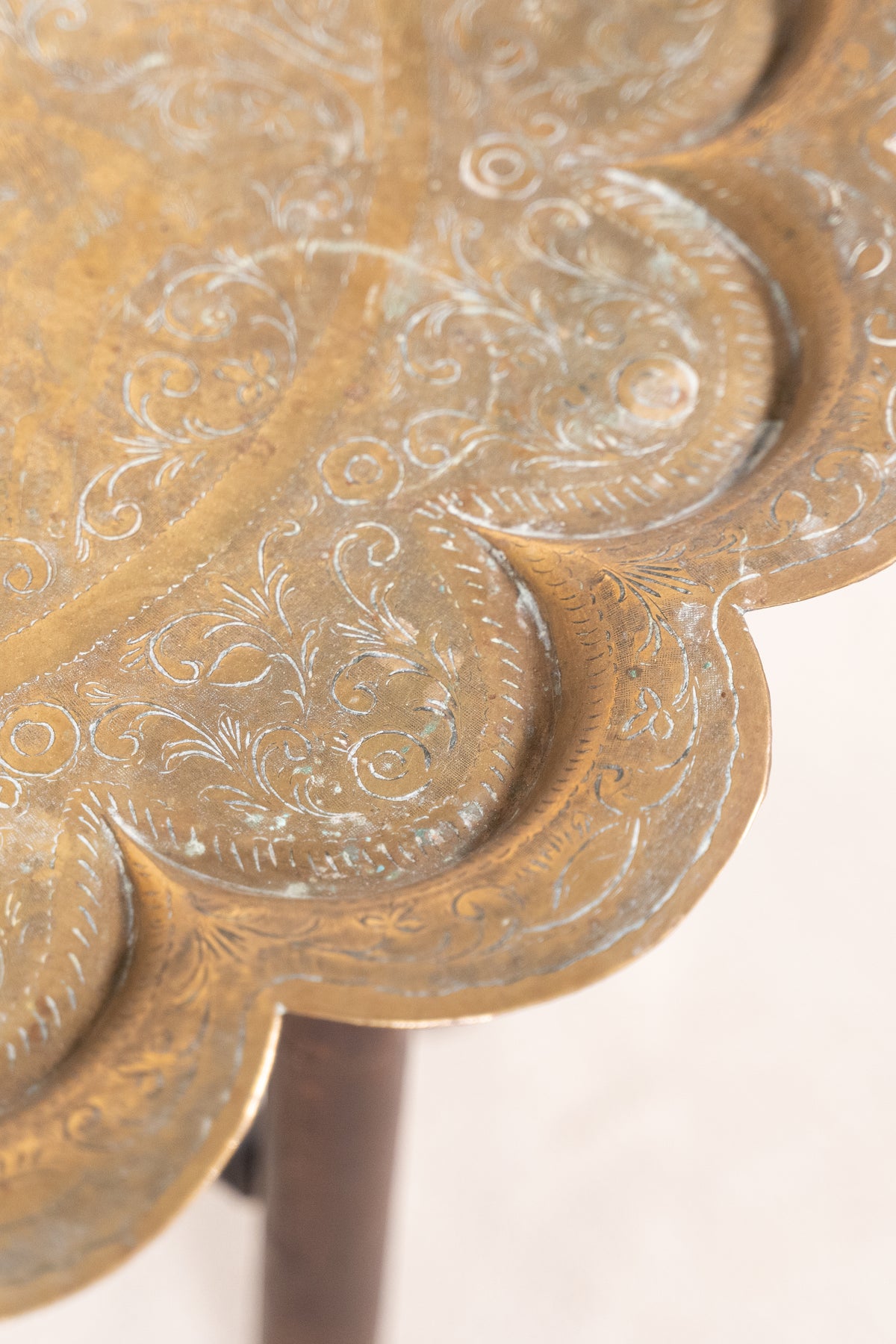 Scalloped Benares Table
