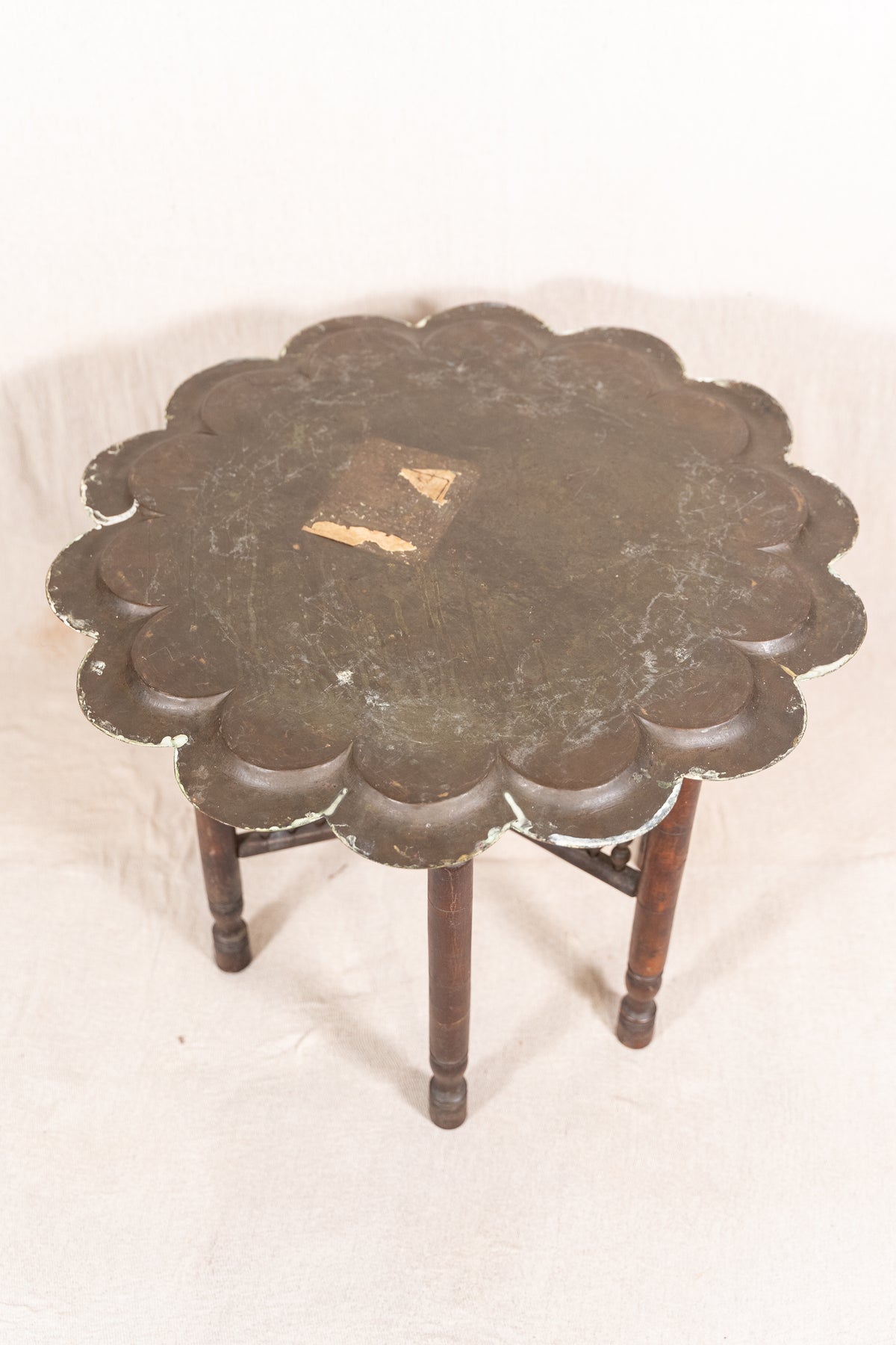 Scalloped Benares Table