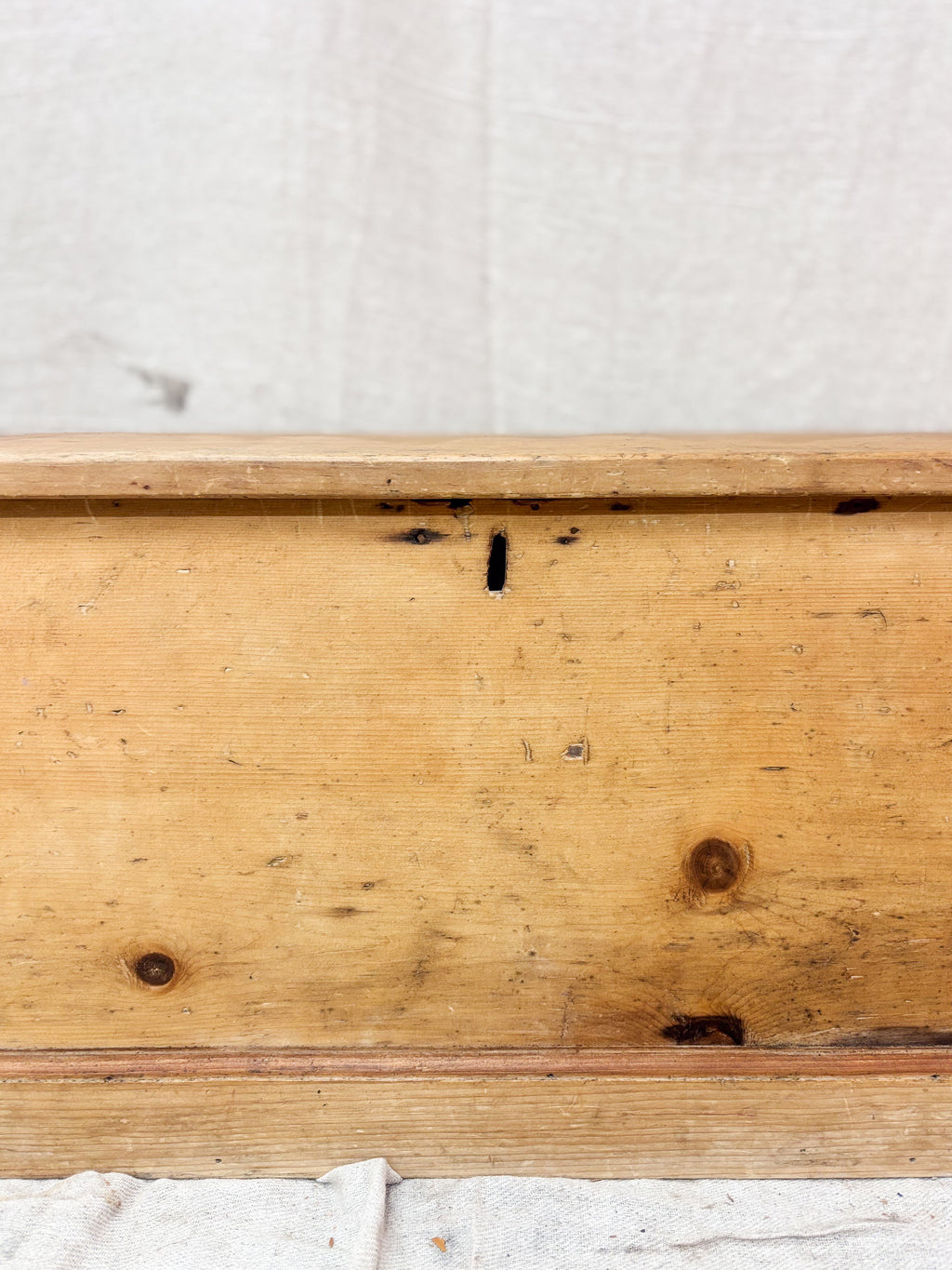 Wooden surface with a white background