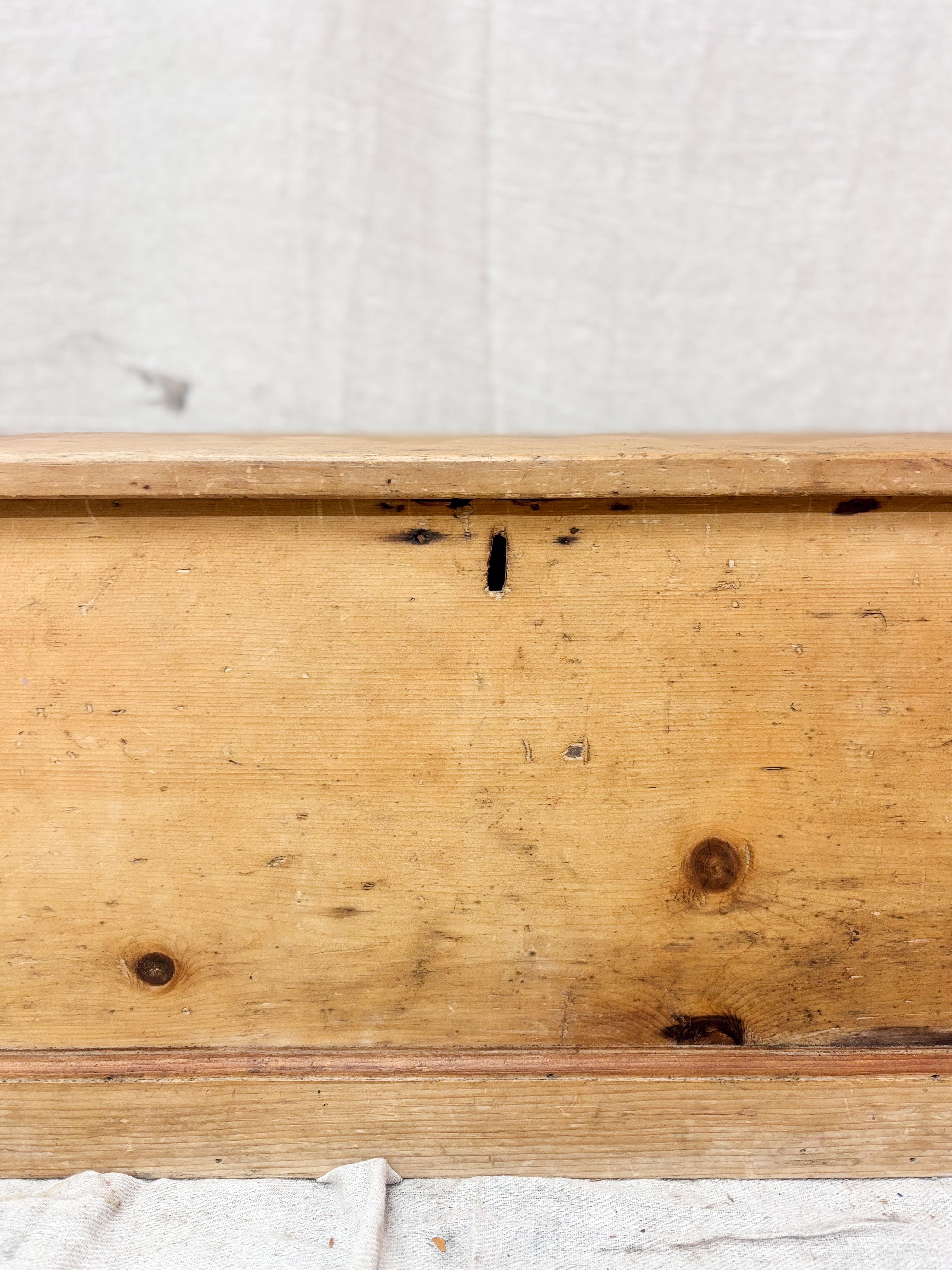 Wooden surface with a white background