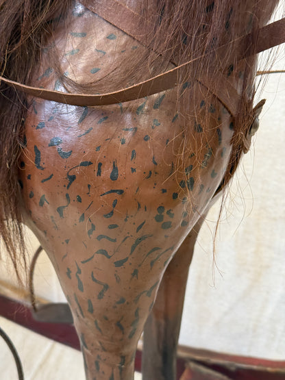 Victorian Leather Rocking Horse