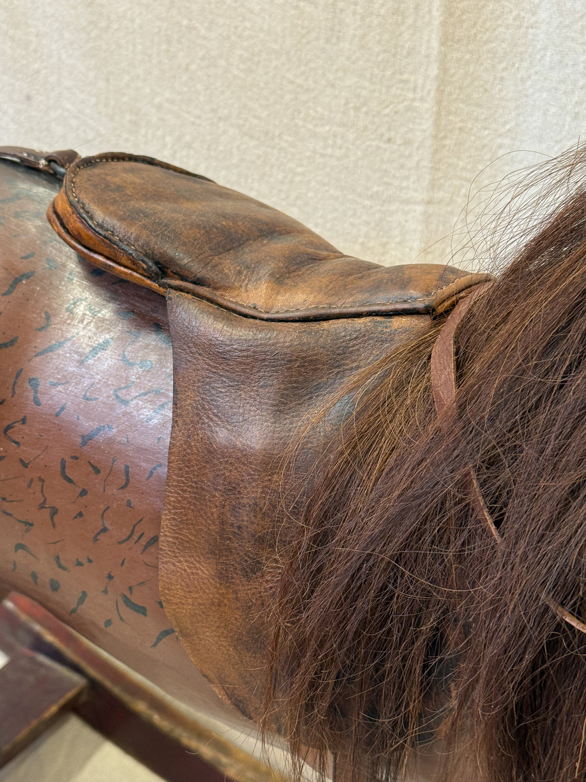 Victorian Leather Rocking Horse