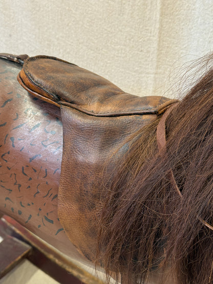 Victorian Leather Rocking Horse
