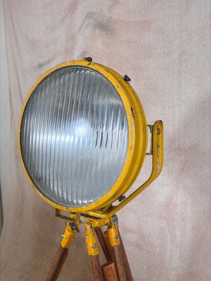 Vintage Industrial Searchlight Floor Lamp
