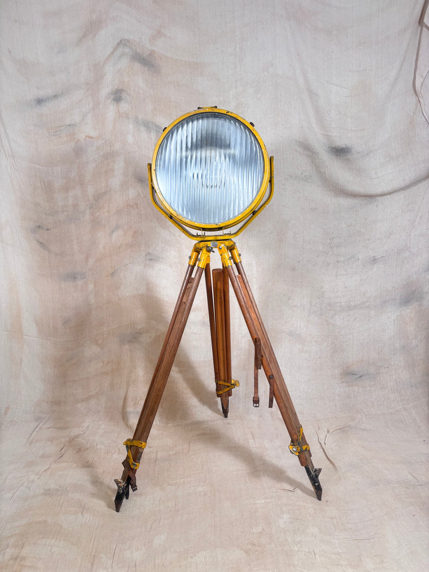 Vintage Industrial Searchlight Floor Lamp